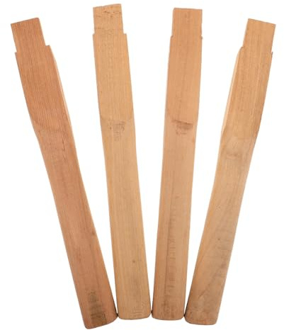 CHICAMPERA 4pcs Wood Handle Replacement for Camp and Yard Work, Sturdy Wood Splitting Hammer Handle with Comfortable Grip and Precise Fit Compatibility for Outdoor and Hammer Use