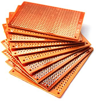 YTIan 10Pcs PCB Prototype Universel Board pour Bricolage à Souder et Electronic Project 5 * 7 cm
