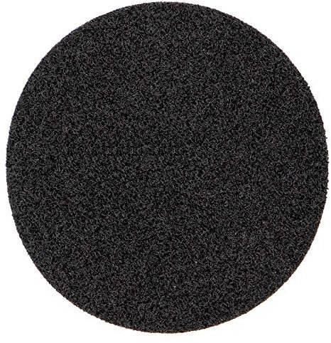 Café Viereck ® Flauschfläche zum Anbringen von Patches - Klettgegenstück (Rund 8,5 cm Durchmesser - schwarz)