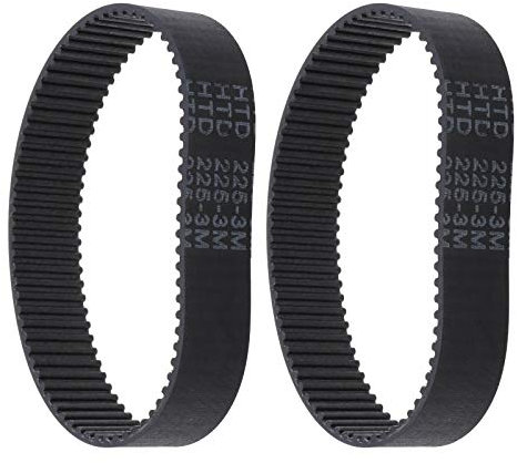 Create idea 2 Correas Dentadas de Goma HTD 225-3M-17 75T Correa Dentada de Circuito Cerrado Compatible con BOSCH PBS75A-GBS75A-GBS75AE SILVERCREST PARKSIDE PEBS 900