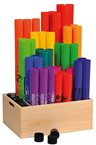 Boomwhackers-Aufbewahrung, Aufbewahrungsbox aus Holz, Kiste | Wiemann Lehrmittel