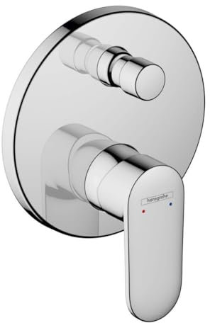 hansgrohe Vernis Blend - Rubinetto per vasca da bagno incasso per 2 utenze, Miscelatore monocomando per vasca per iBox universal, cromo, 71466000