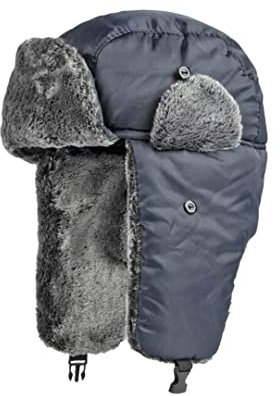 通用 Fliegermütze Herren Winter Winddicht Schnee warme Ohrenschutz Mütze Trappermütze (Blau)