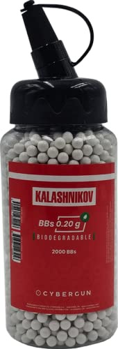 Bolas orgánicas Kalashnikov blancas 0,20 g en Botella 2000 BBS /C24