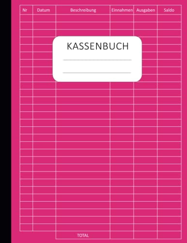 Kassenbuch Kleinunternehmer: Einnahmen und Ausgaben buch einfach eintragen perfekt für Kleinunternehmer, Vereine, Haushalt Und Selbständige - Din A4 110 Seinten - 03