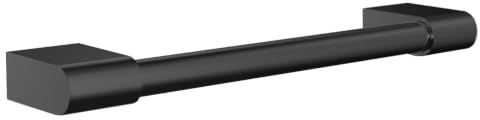 EMCO FLOW Wannengriff zur Wandmontage, eleganter Badewannengriff aus Metall, hochwertiges Bad Zubehör für stabilen Halt in Wanne und Dusche Schwarz 30 cm