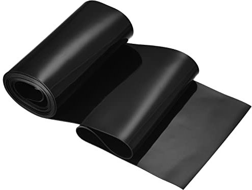 PATIKIL Plastic Vinyl PVC Strip Door Curtain, 7.9 Length x 7.3 Width Windproof Plastic Vinyl Strip Curtain for Freezer Cooler Home Mall Warehouse Welding Room Welding Room, Black