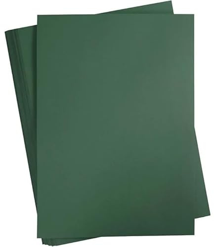 artdee® Bastelkarton – DIN A2 (42 x 60 cm) / 180 g/m² / Dunkelgrün – Tonpapier für Jedermann – Buntpapier zum Basteln – für grenzenlose Gestaltungs- und Bastelmöglichkeiten
