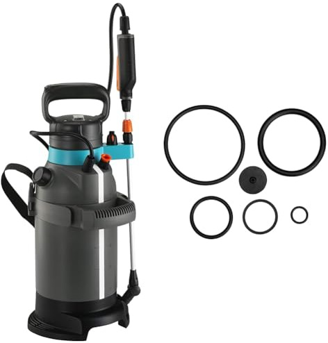 Gardena Drucksprüher 5 l EasyPump: Akku-Drucksprühgerät & Dichtungssatz: Ersatz-Dichtungen für Gardena Drucksprüher