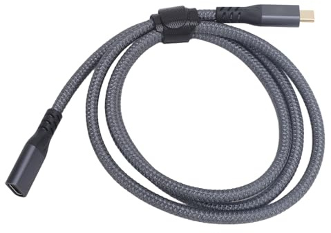 Plyisty Cavo Prolunga USB C, Cavo Prolunga USB C 3.2 Gen 2 Maschio-femmina, Ricarica Rapida 240 W e Trasferimento Dati 20 Gbps, per Telefono IOS 15, (1 metro / 3,3 piedi)