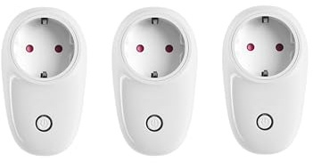 AntDau71® - 3 Pezzi Presa Elettrica Smart Wireless. Con Controllo Remoto tramite App, Controllo Vocale e Controllo Condiviso. Funziona con Alexa e con Hey Google - CW937-3PZ