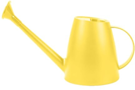 F Fityle Arrosoir de 1,8 L, Arrosoir Plante, Arrosoir Léger avec Bec Long, Arrosage Peut pour l'Outil de Jardinage en Plein Air Intérieur, Style 2, Jaune.