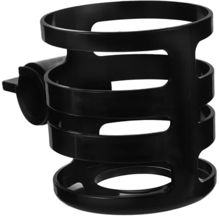 Bike Water Bottle Holder Black Plastic and Metal Bicycle Cup Holder