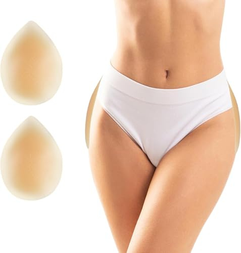 ZCLYHT 2 stycken hip pads för kvinnor, självhäftande silikon höftförstärkare silikon hip kuddar, självhäftande butt pads, hip dip filler & Corrector