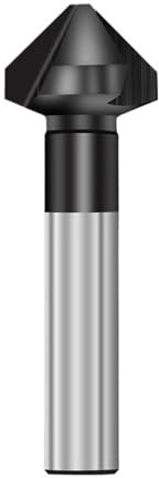 ZHLWei Broca avellanadora revestida M35 de 3 flautas, 90 grados, for desbarbar y biselar, ideal for trabajar acero inoxidable.