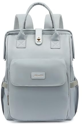 SONARIN Multifunktionale Premium Baby Wickelrucksack Wickeltasche,Tragbare Wasserdichte Babytasche Reise Mama Tasche mit Isolierten Flasche Taschen & Kinderwagen Haken(Grau)