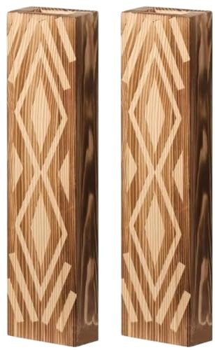 Brxmpn 2er-Set Wandblumenvase Aus Holz, Wandpflanzgefäß Im Landhausstil, Wanddekoration Für Wohnzimmer, Schlafzimmer, Küche, Homeoffice