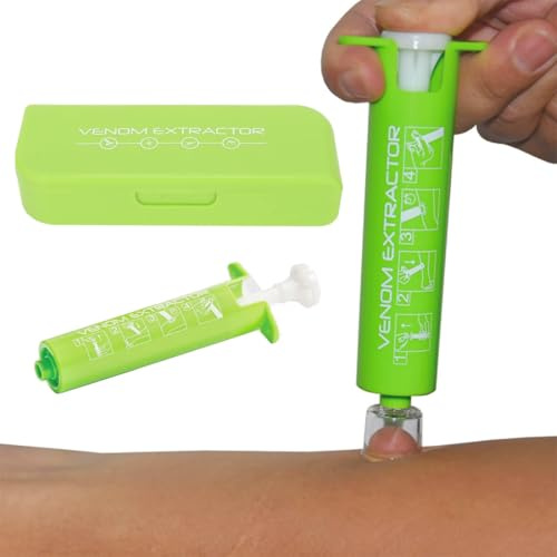 LKJAUOZ Extractor Veneno Mordedura Insectos, La Picadura De Abeja, Herramienta Succión Vacío Picaduras Abeja, Reutilizable Y Sin Productos Químicos para Senderismo Exterior, Acampada