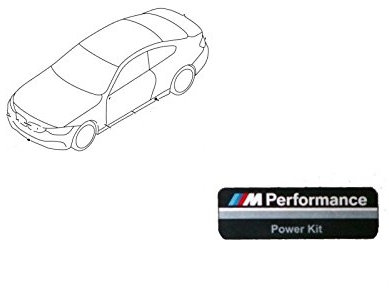 BMW Original M Performance Alu-Plakette Aufkleber PowerKit 4er F32 / F33 / F36
