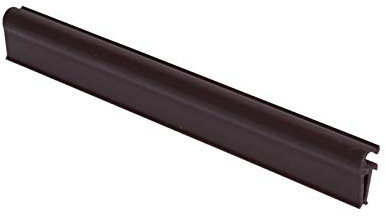 Thermoplast® ENDCLIPS Befestigungsclips Klemmschienen für Sichtschutzstreifen19cm x 10 Stk Braun RAL 8011