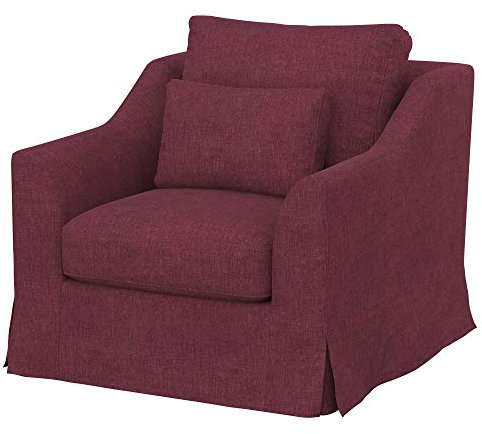 Soferia Sesselschoner Kompatibel Mit Farlov Sessel Sesselbezug Sesselüberzug Sesselhusse Cover Wasserabweisend Fleckschutz Softi Rot Bordeaux