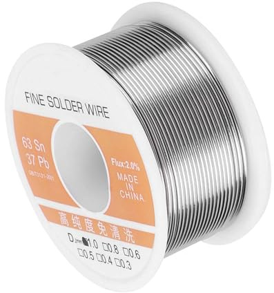 Walfront Rosin Core Solder Wire 1.0mm, No Clean Tin Alloy