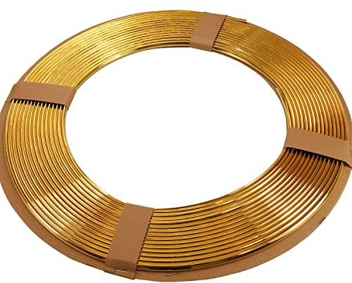 Recambo Autotür Kantenschutz Autoschutz - Zierleiste Keder - U-Profil - flexibel - Selbstklebend - Universal Fit - 3m - Gold