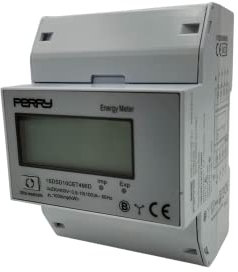Perry Electric | Contador Energía Digital Trifásico | Medidor de Consumo Electrico | 3x230/400V 50 Hz 5-100A | Regula el consumo de energía ACTIVA