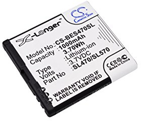 CS-BES470SL Akku 1000mAh Kompatibel mit [Olympia] Janus, für [Bea-fon] S480, SL470, SL570, SL580, SL590, SL670EU001W, SL670A, SL671A, SL690 Ersetzt SL470/SL570