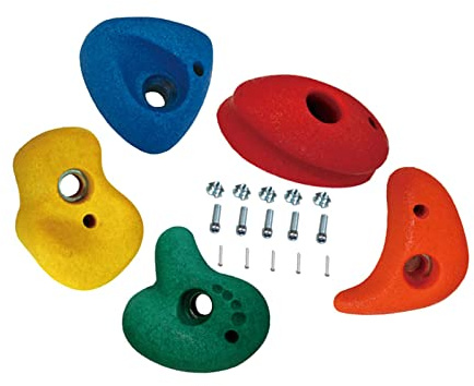 MagiDeal 5X Klettergriffe, Indoor Outdoor Felswand-Klettersets für den Spielplatz, KLEIN
