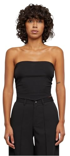 Urban Classics Ladies Knotted Bandeau Top Femme Top Noir L