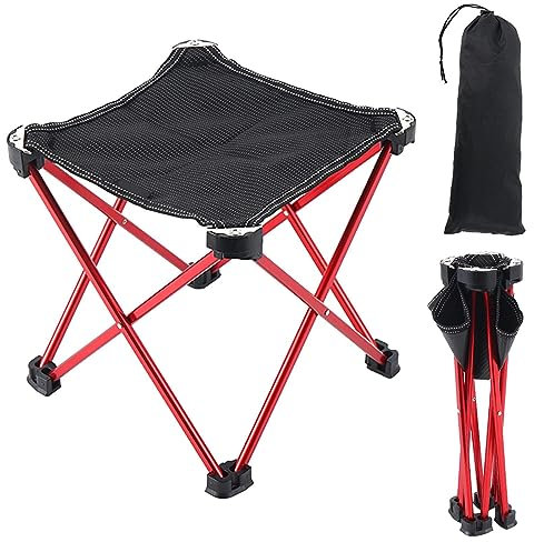 ZAGARO Campinghocker - Reiseklappstuhl mit zusammenklappbaren Beinen | Reise-Klapp-Angelstuhl für Kinder und Erwachsene, zusammenklappbarer Camping-Angelhocker zum Spazierengehen, Outdoor, Angeln, 1