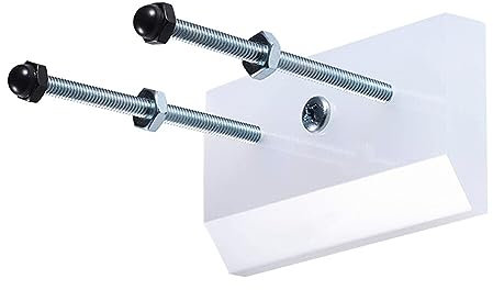 ihreesy Skateboard Wandhalterung Wandhaken,Skateboard Halterung Haken Aufhänger Halter mit Schrauben Skateboard Wandregal Display Rack Präsentationsständer Skateboard-Wandständer,Weiß
