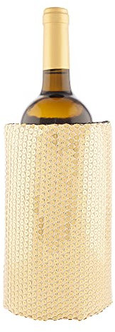 (2 Unidades) Funda Enfriadora de Vino Vino Lentejuelas Oro