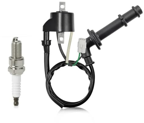 Motorrad Zündspule Zündspulenpaket Und Zündkerzenstecker Für Suzuki Für Quadracer 450 LTR450 2006 2007 2008 2009 Für RMZ 450 RM-Z450 L0/L1/K8/K9 2005–2012 Zündspule Motorrad