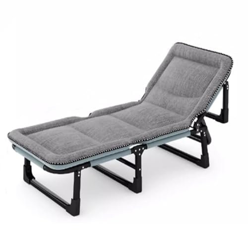 Klappbett Mit Matratze, Feldbett Klappbar Für Erwachsene 175 Kg, 68CM Extra Breite Campingbett Erwachsene, Stabile Faltbar Betten Für Outdoor Camping Reisen Büro Indoor