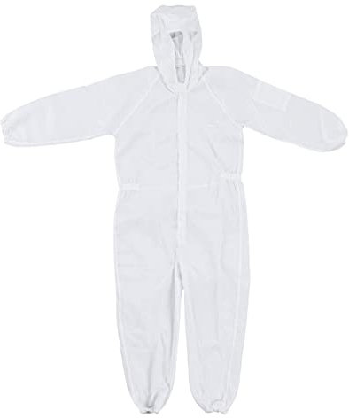 Culnflun Tuta Protettiva, Design con Colletto Stand-up in 7 Misure Tuta di Protezione Completa a 360 Gradi, Tute Rivestite Antistatiche per Bioingegneria (4XL)