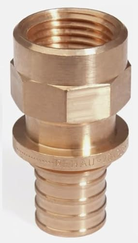 Rehau Rautitan Fittings - Übergang mit IG, 32 x 1 | Fittings Rohr Wandscheibe Übergang Winkel T-Stück Hülse