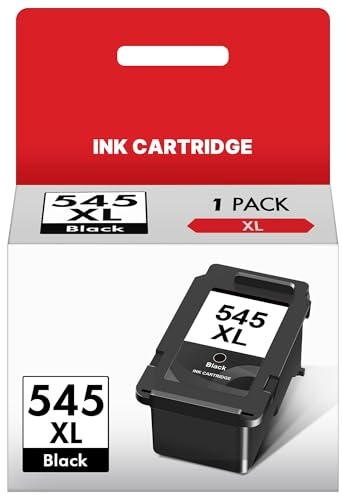 545 XL Schwarz Druckerpatronen Kompatibel für Canon 545XL PG545 PG-545 XL Patronen Schwarz für Canon Pixma TS3350 TS3150 TS3151 MX495 TS3450 TR4500 TR4550 TR4551 MG2550s MG2555s MG2950 (1 Schwarz)