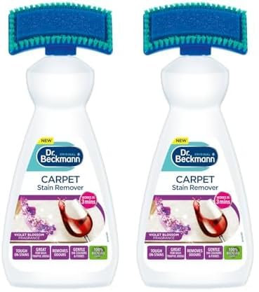 Dr. Beckmann Carpet Stain Remover | Violet Blossom | Works in 3 mins | 650 ml (Pack of 2)