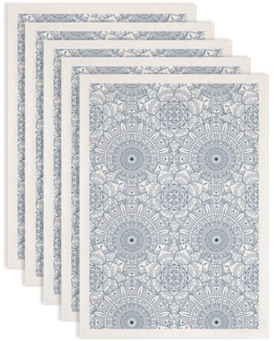 SUPERDANT 4 st. vintage mandala underglasyr överföringar mandala mönster överföringsklistermärken keramiska klistermärken keramik porslin lera överföringspapper för keramik glasyr emaljklistermärken