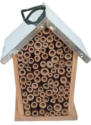 Bienenhaus - Marienkäfer Unterstand - Dekorativer Lebensraum Shelter Nistkasten Outdoor für Hinterhof Balkon Bauernhof