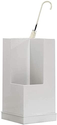 White Umbrella Stand with Removable Drip Tray Stylish Umbrella Holder for Home and Hotel Use Durable and Functional Design Perfect for Indoor and Outdoor Decor