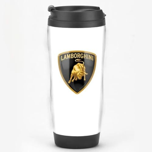 Mug Isotherme pour Lamborghini Aventador LP 780-4 Ultimae Coupe,avec Logo Embleme Acier Inoxydable Thermos Tasse à Café Voyage avec Couvercle Etanche Voiture Cadeau Voiture pour Hommes Femmes
