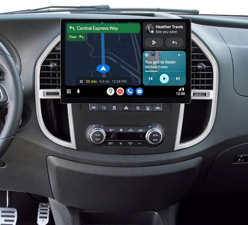 ACAVICA Autoradio für Mercedes Benz Vito W447 2014-2023, Android 15 Octa Core DSP Radio, 13,1 2K QLED Bildschirm mit Wireless CarPlay, Android Auto, 4G LTE, WiFi, Navi, Bluetooth, mit Rückfahrkamera