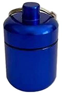Keychain Pill Bottle Earplug Storage Container Case Portable Holder Medicine Organizer Dispenser for Travel Portable Earbuds Carrying Case