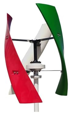Aerogenerador Molino de viento 10kW for granja doméstica, nerador eléctrico turbina energía eólica Vertical, 10000W, 12V, 24V y 48V(Multi-acc,12V)