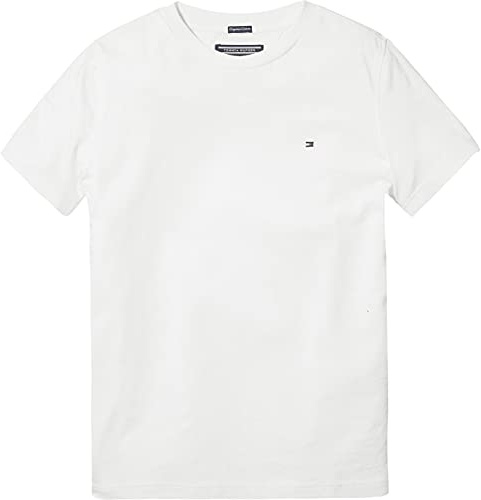 Tommy Hilfiger pojkar kortärmade stickade toppar, Vit (ljusvit), 140