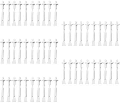50pcs Bâtonnets Applicateurs Spatules de Cire Épilation du Corps Rasage en Bois Usages Multiples