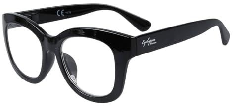 Eyekepper Übergroß Lesebrille - Retro Lesehilfe für Frauen - Schwarz +0.50